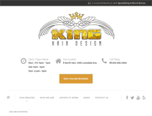 Tablet Screenshot of kinghairdesign.com